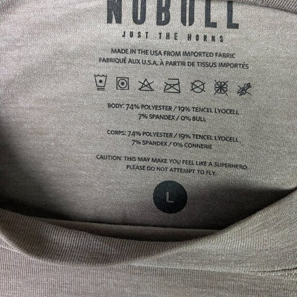 NOBULL Shirt Men's Large Performance Stretch Gym Running Base Layer Long Sleeve - Picture 4 of 8